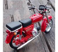 LMNMY Modelo de Juguete Neumático Goma para Rueda Delantera Dirección 1/12 para Honda JH-70, Motocicleta Aleación Fundida A Presión, Modelo De Coche Juguete Regalo Moto En Miniatura(Rosso)