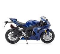 LMNMY Modelo de Juguete Neumáticos Goma Fundidos A Presión, Rueda Delantera, Dirección, Coches, Decoración del Hogar, Escala 1:12, para Honda CBR1000RR, Modelo Motocicleta Aleación, Juguete(BLU)