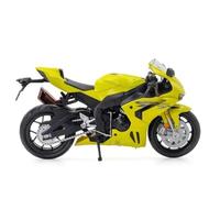 LMNMY Modelo de Juguete Neumáticos Goma Fundidos A Presión, Rueda Delantera, Dirección, Coches, Decoración del Hogar, Escala 1:12, para Honda CBR1000RR, Modelo Motocicleta Aleación, Juguete(Jaune)