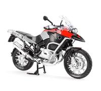 LMNMY Modelo de Juguete para BMW R1200GS 1:12 Versión Ensamblada Modelo De Motocicleta Juguete Colección Vehículos Amortiguador Golpes
