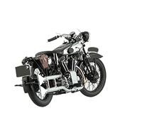 LMNMY Modelo de Juguete para Brough para Superior SS 100 T.E. 1932 Motocicleta Escritorio Pantalla Modelo Diecast Metal Juguete 1/6