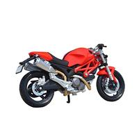 LMNMY Modelo de Juguete para Ducati Monster 696 Aleación De Motocicletas Modelo Diecast Regalo Cumpleaños Los Niños Colección Coches 1/18(Red Retail Box)