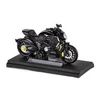 LMNMY Modelo de Juguete para Ducati The Devil Modelo De Motocicleta Aleación Regalo Cumpleaños Niños Juguetes Colección Coches 1/18(Nero)