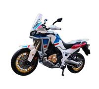 LMNMY Modelo de Juguete para Honda Africa Twin Adventure Modelo De Motocicleta Regalo Juguetes Colección 1:18(White with Box)
