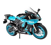 LMNMY Modelo de Juguete Regalo Colección En Miniatura Vehículos con Dirección Y Suspensión La Rueda Trasera Coches Juguete Aleación para Motocicletas Fundición A Presión 1/12 para Yamaha R1M(Vert)