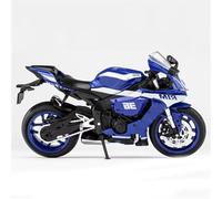 LMNMY Modelo de Juguete Regalo Colección En Miniatura Vehículos con Dirección Y Suspensión La Rueda Trasera Coches Juguete Aleación para Motocicletas Fundición A Presión 1/12 para Yamaha R1M(BLU)