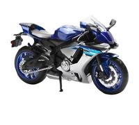 LMNMY Modelo de Juguete Regalos De Cumpleaños 1/12 para Yamaha YZF-R1 Vehículos con Dirección Y Suspensión Delantera Trasera Juguetes Aleación para Motocicletas Fundición A Presión(BLU)