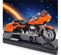 LMNMY Modelo de Juguete Simulación A Escala 1/18 De La para Harley para Davidson CVO Road Glide 2022 Motocicleta Todoterreno Modelo Aleación Vehículo Fundido A Presión Juguete Regalo(Orange)