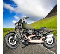 LMNMY Modelo de Juguete Simulación De Motocicleta A Escala 1:18 para Harley para Davidson Fat Bob 114 2022, Aleación Metálica, Street Race(Vert)