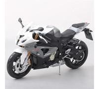 LMNMY Modelo de Juguete Simulación De Motocicleta, Colección Modelos Fundidos A Presión, Regalo para Niños 1:12 para BMW S 1000 RR S1000RR 2009(Silver)
