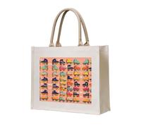 LMNUDS Bolsa de transporte de lona con patines de ruedas, bolsa de regalo personalizada, bolsa de mano para mujer, para yoga, trabajo,
