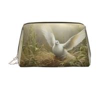 LMNUDS Grass And Dove - Neceser de viaje, organizador de maquillaje compacto para mujer, Oro, Talla única