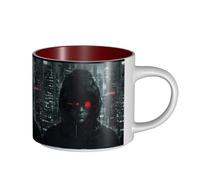 LMNUDS Hacker Era - Tazas de cerámica de gran capacidad con diseño elegante y asa de agarre cómodo