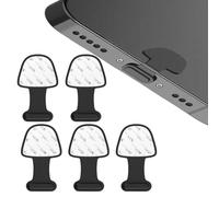 LMOGWL 5 Piezas con tapón Adhesivo extraíble para el Polvo del teléfono, Cubierta Protectora del Puerto de Carga a Prueba de Polvo, tapón de Silicona a Prueba de Polvo, Compatible con iPhone 14 13 12