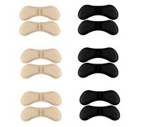 LMOGWL 6 Pares Taloneras para zapatos, almohadillas para talones reducir talla zapato, almohadillas taloneras antirozaduras zapatos, protector talon zapato para mujeres y hombres, mejorar la comodidad