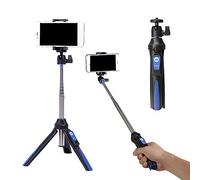 lmoikesz Benro MK10 Selfie Stick Tripod Bluetooth 3.0 Acero Inoxidable Ajustable Selfie Monopod para iOS/Android