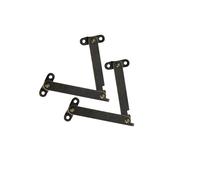 lmoikesz Bisagras de soporte para tapa de gabinete cofre hierro que evitan que la tapa se cierre golpe. Bisagra soporte plegable resistencia. Puntal elevación, Color Bronce, 145 x 31 mm