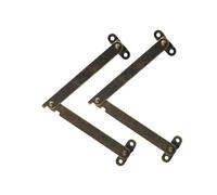 lmoikesz Bisagras de soporte para tapa de gabinete cofre hierro que evitan que la tapa se cierre golpe. Bisagra soporte plegable resistencia. Puntal elevación, Color Bronce, 186 x 31 mm