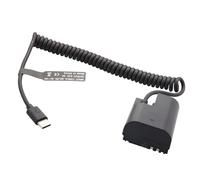 lmoikesz Cable Adaptador de Corriente Extensible, batería simulada, Esencial para Viajes Largos, Que Permite Llevar Bancos de energía en Movimiento, portátil, tamaño pequeño, Mark III IV 6D, Cable