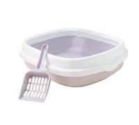 lmoikesz Caja de Arena semicerrada, más Resistente, fácil de Limpiar, Inodoro para Gatos, Antiadherente, Apto para Mascotas, Inodoro semicerrado Antiadherente para Gatos, Amigos Viaje para Gatitos,