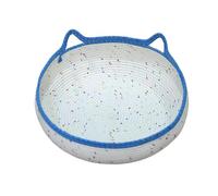 lmoikesz Cama Cueva para Cachorros con diseño rascable. Cuenta con una Cuerda de algodón Tejida para Satisfacer Las Necesidades de los Gatos a la Hora Dormir y rascar. Cama Redonda Lavable para Gatos