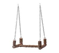 lmoikesz Columpio Duradero para pájaros con Cadena Colgante para Interiores y Exteriores. Permite Que los pájaros jueguen y se ejerciten libremente. Fácil instalación en la