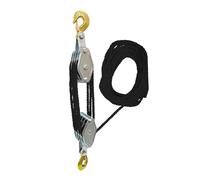 lmoikesz Elevación de polea con Cuerda Elevación Manual de Mano para Sistema polea Cuerda Resistencia Que Garantiza una fácil instalación y del para Sistema Polipasto Manual Acero, Negro, 4