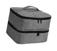 lmoikesz Estuche Organizador de esmaltes de uñas Gran Capacidad con Capacidad para 30 frascos, Bolsillo con Cremallera Doble Capa para un fácil Acceso, Bolsillo con Cremallera con asa, Herramientas