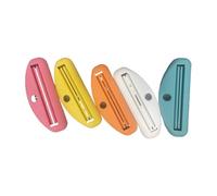 lmoikesz Exprimidor de tubos, dispensador rodante, tubo de pintura, ungüento, exprimidor de plástico para baño, exprimidor con loción, ungüento de plástico, 5 piezas (5 colores)