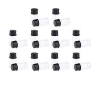 lmoikesz Frasco vacío portátil con sellos de septa, frascos de vidrio transparente, ligeros, para doméstico, viajes, clínicas de belleza y salones de