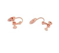 lmoikesz Hermosos accesorios para aretes con clip, únicos, sin perforación, con ajuste de tornillo y bisel de 12 mm para todos. Accesorios joyería para aretes con clip, almohadilla tornillo.