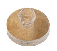 lmoikesz Herramienta de prensa de polvo vidrio con formas variadas, sello rubor para base DIY, para envasar polvo cejas, prensado orgánico DIY. También sello, Claro, 4.4 x 3.5 cm