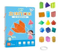 lmoikesz Libro de geometría 3D con Cuerdas para Tirar: una Forma única de Aprender Conceptos geométricos Libro Aprendizaje geometría 3D con Cuerdas para Tirar: Papel, 15 imágenes
