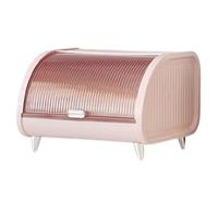 lmoikesz Organizador de Pan multifunción, contenedor de Almacenamiento Cocina, contenedor Pan Lujo Creativo, Almacenamiento encimera, Caja Escritorio, Rosa, 30x27x21cm