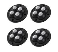 lmoikesz Ruedas autoadhesivas con de 360° que permiten un movimiento rápido y suave de los muebles y no se rompen fácilmente durante mucho tiempo. Peso total 30 kg para contenedores