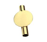 lmoikesz Soporte de Pared de Hierro Duradero para jarrón Colgante, Soporte para Ramo Flores para decoración del hogar, jarrón Pared Moderno con Tubo óxido, Ronda Oro