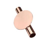 lmoikesz Soporte de Pared de Hierro Duradero para jarrón Colgante, Soporte para Ramo Flores para decoración del hogar, jarrón Pared Moderno con Tubo óxido, Ronda Oro Rosa