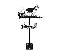 lmoikesz Veleta para exteriores con forma de perro. La veleta con temática animal combina utilidad y belleza para los amantes de la jardinería. es un instrumento meteorológico que permite