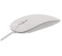 LMP 20442 Easy Mouse USB-C con 2 Botones y Rueda - Acabado Blanco y Aluminio Plateado