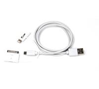 LMP 3-in-1 Lightning l 30 Pin l Micro USB to USB Kabel, W126584906 (Micro USB to USB Kabel, Charge & Sync, MFI Certified, 1m - White)