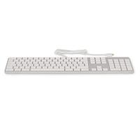 LMP - Inglés Reino Unido (QWERTY) Teclado USB-C con Teclado numérico, Cubierta Superior de Aluminio y 1 Puerto USB-C - Plateado - Compatible con Mac y iPad