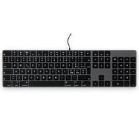 LMP - Teclado digital USB-C para Windows, diseño italiano ISO, 106 teclas, aluminio gris espacial, Plug & Play, teclas grabadas con láser, diseño elegante, compatible con PC y ordenador