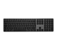 LMP Teclado inalámbrico italiano QWERTY - WKB-1243, Bluetooth, función multi-host, aluminio - Gris espacial