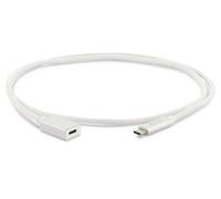 LMP USB-C (m) to USB-C (f) Extension Cable, USB 3.1 (m), W126585093 (Extension Cable, USB 3.1 (m) to USB-C (f), MAX. 5 Gbit/s, 3A, 1 m, Silver)