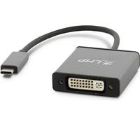 LMP USB-C to DVI USB-C 3.1 DVI-D Gris Adaptador de Cable - Adaptador para Cable (USB-C 3.1, DVI-D, 0,15 m, Gris)
