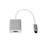 LMP USB-C to HDMI 2.0 USB-C 3.1 HDMI 2.0 Plata Adaptador de Cable - Adaptador para Cable (USB-C 3.1, HDMI 2.0, 0,15 m, Plata)