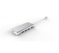 LMP USB-C Video Hub 5 Port, HDMI, 3X USB 3.0 (1x 1.5A), USB-C, W126585107 (3X USB 3.0 (1x 1.5A), USB-C (PD & Data), Aluminium housing, Silver)