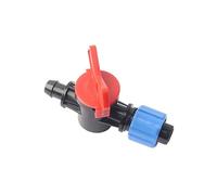 LMPVPDGADZ 10 unids 16 mm Cinta de Goteo de Goteo de la válvula by-Pass Bloqueo roscado Fijo de Goteo de Goteo de Goteo de Goteo de Goteo del Sistema de riego del Tubo de tubería Suave del Conector