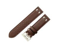 LMPVPDGADZ Accesorios de reloj de cuero transpirable aptos for correa de reloj de aviación caqui Hamilton H760250 20 22mm(Coffee coffee-Steel,20mm)