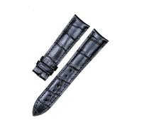 LMPVPDGADZ Accesorios de reloj for hebilla curvada de arco for oreja, aptos for Frederique Constant, 20mm, 21mm, capa superior de cuero, patrón de bambú(Schwarz,21mm)